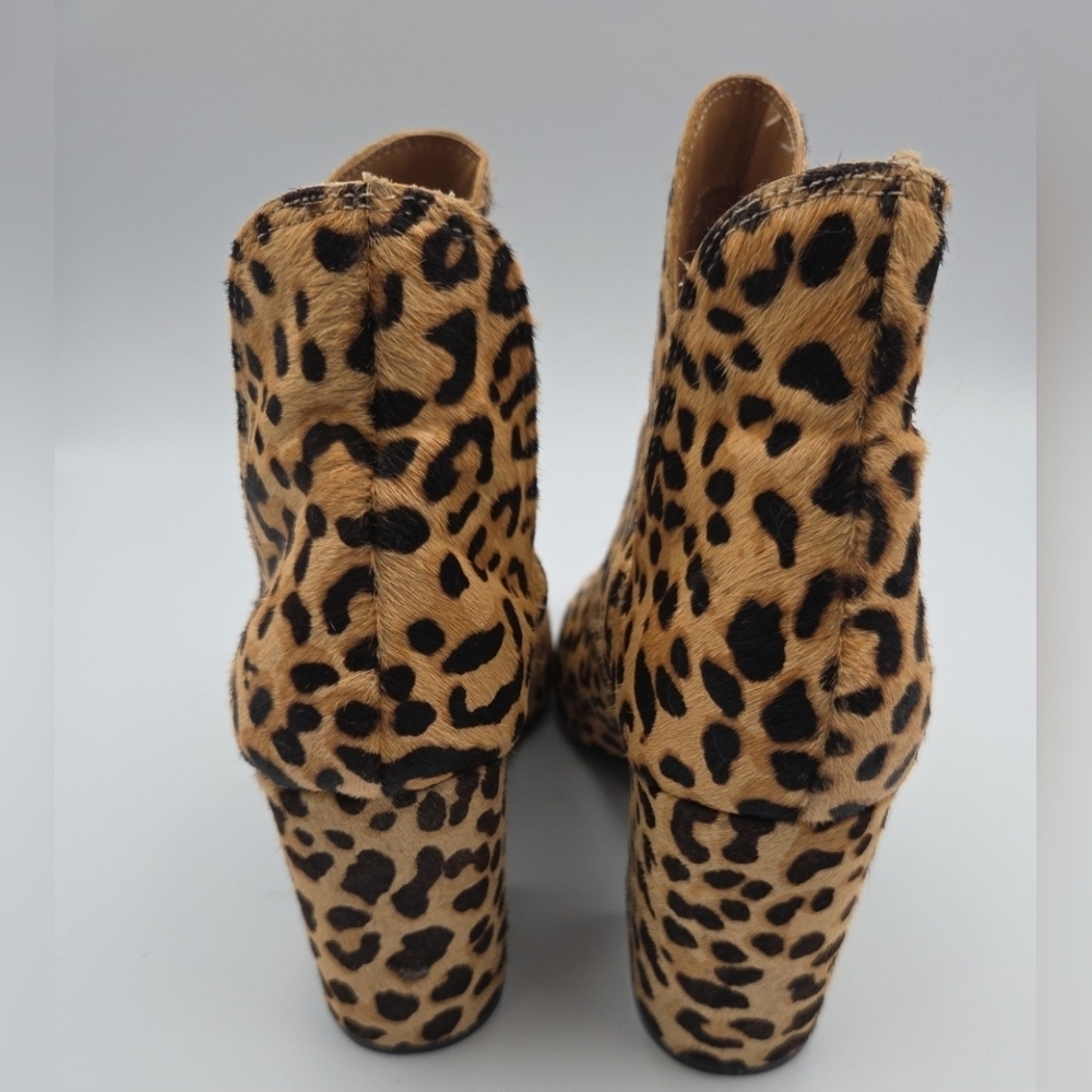 Steve Madden Rockstar Cow Hair Leopard Booties Size 9.5  Excellent Condition - Picture 5 of 8